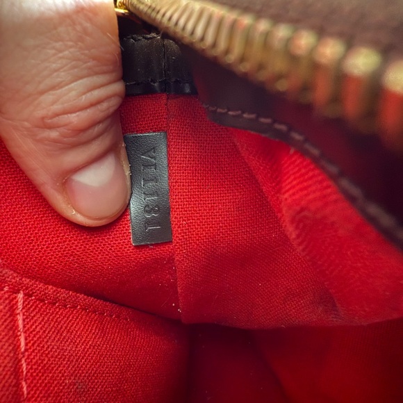 Louis Vuitton Damier Ebene Verona mid size Bag with gold accents - Picture 10 of 10